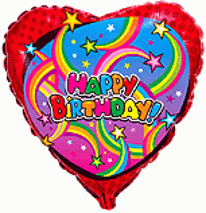Srdce Happy birthday