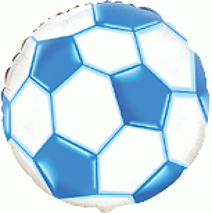 Fóliový balónek Fotbal modrý