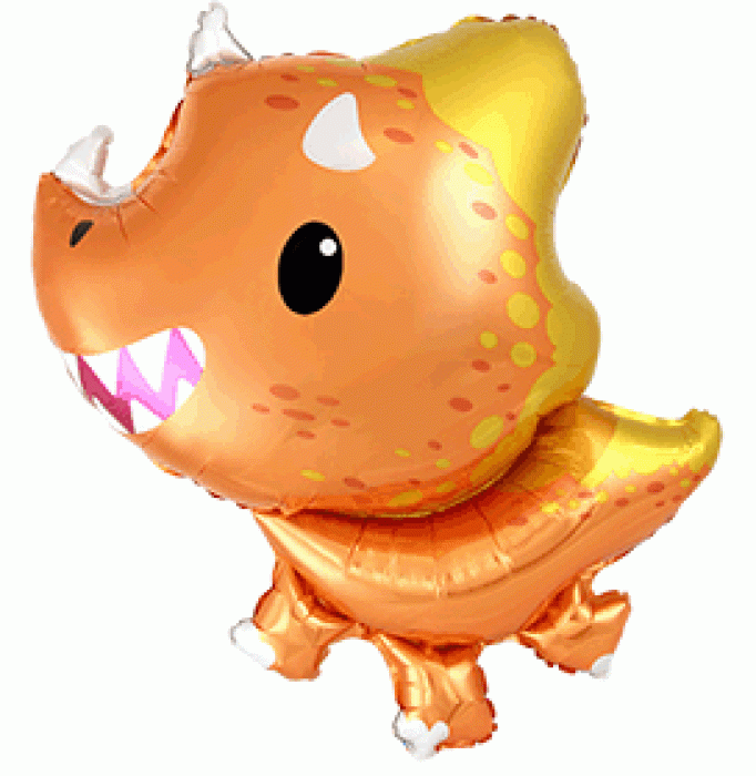 Baby Triceratops oranžový malý