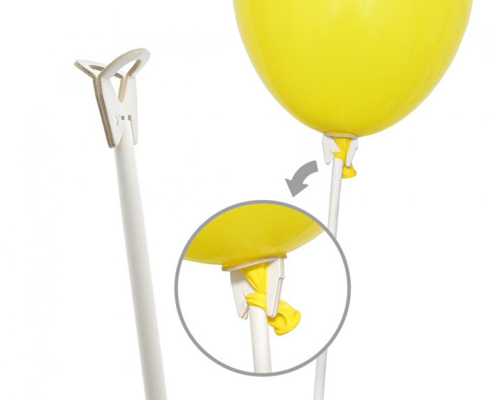 Dvojdílné stojánky papírové bílé 38cm